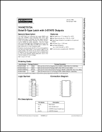 Click here to download 74VHCT573AMTC Datasheet