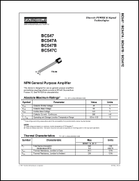 Click here to download BC547 Datasheet