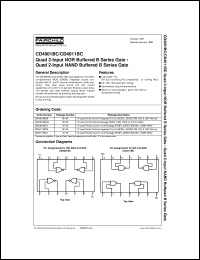 Click here to download CD4001BCMX Datasheet