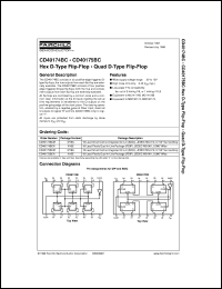 Click here to download CD40174BCN Datasheet