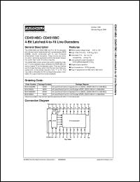 Click here to download CD4515BCWM Datasheet