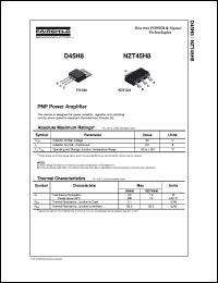 Click here to download D45H8 Datasheet