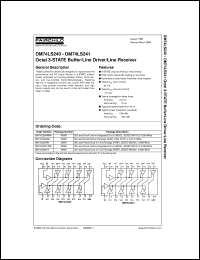 Click here to download DM74LS240CW Datasheet
