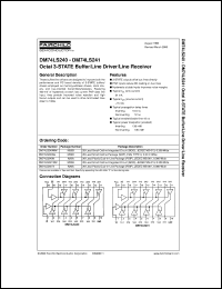 Click here to download DM74LS240WM Datasheet