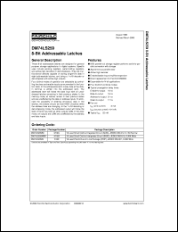 Click here to download DM74LS259MX Datasheet
