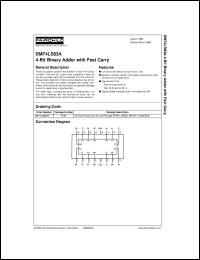 Click here to download DM74LS83 Datasheet