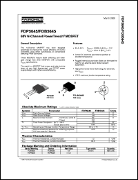 Click here to download FDB5645 Datasheet