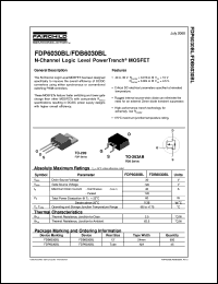 Click here to download FDB603 Datasheet