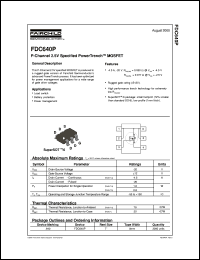 Click here to download FDC640P Datasheet