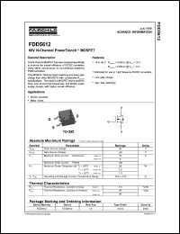 Click here to download FDD5612 Datasheet
