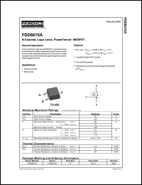Click here to download FDD6670A Datasheet