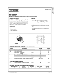 Click here to download FDG312P Datasheet