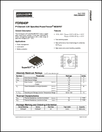 Click here to download FDR840 Datasheet