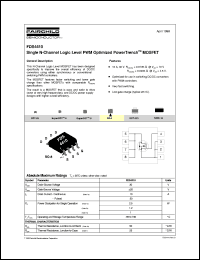 Click here to download FDS4410 Datasheet