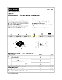 Click here to download FDS6675 Datasheet