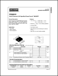 Click here to download FDS6815 Datasheet
