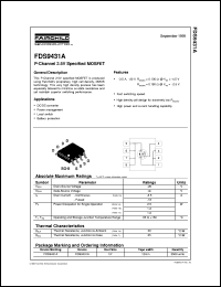 Click here to download FDS9431A Datasheet