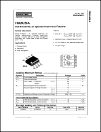 Click here to download FDS9926A Datasheet