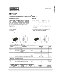 Click here to download FDT434P Datasheet