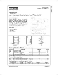 Click here to download FDZ2552P Datasheet