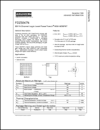 Click here to download FDZ5047N Datasheet