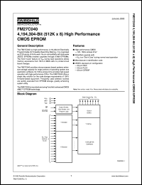 Click here to download FM27C040Q90 Datasheet