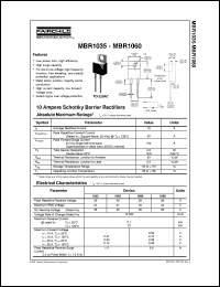 Click here to download MBR1035 Datasheet