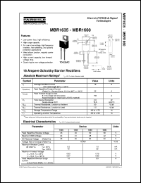 Click here to download MBR1650 Datasheet