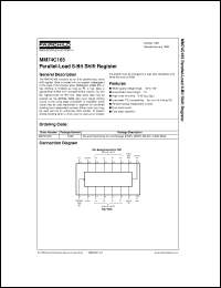Click here to download MM74C165N Datasheet