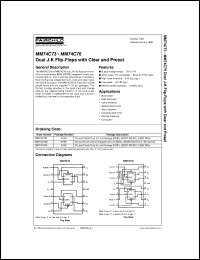 Click here to download MM74C73 Datasheet