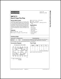 Click here to download MM74C74 Datasheet