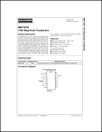 Click here to download MM74C85 Datasheet