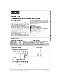 Click here to download MM74HC123ACW Datasheet