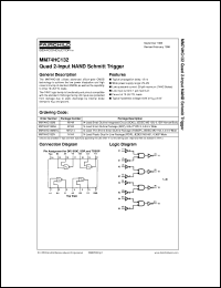 Click here to download MM74HC132SJ Datasheet