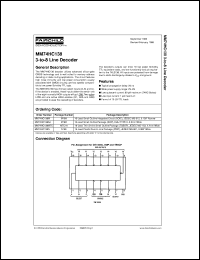 Click here to download MM74HC138MTCX_NL Datasheet