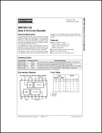 Click here to download MM74HC139MTCX Datasheet