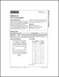 Click here to download MM74HC154 Datasheet