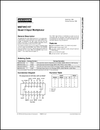 Click here to download MM74HC157MX Datasheet