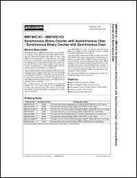 Click here to download MM74HC163SJX Datasheet