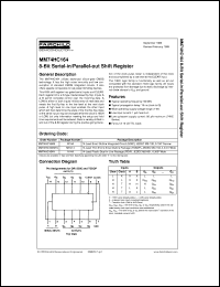 Click here to download MM74HC164N Datasheet