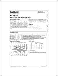 Click here to download MM74HC174MTCX Datasheet