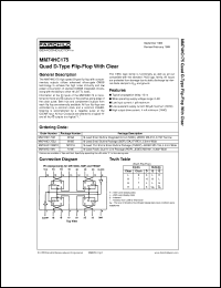 Click here to download MM74HC175N Datasheet