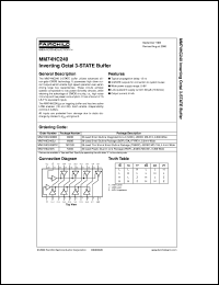 Click here to download MM74HC240MTCX Datasheet