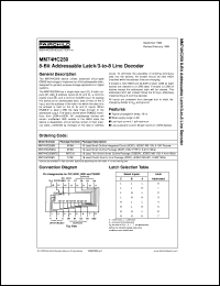 Click here to download MM74HC259N Datasheet