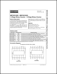 Click here to download MM74HC4020 Datasheet