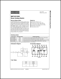 Click here to download MM74HC4066CW Datasheet