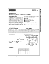 Click here to download MM74HC4316N Datasheet