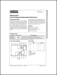 Click here to download MM74HC4538N_NL Datasheet