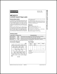 Click here to download MM74HC573MTCX Datasheet