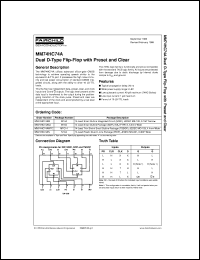 Click here to download MM74HC74 Datasheet